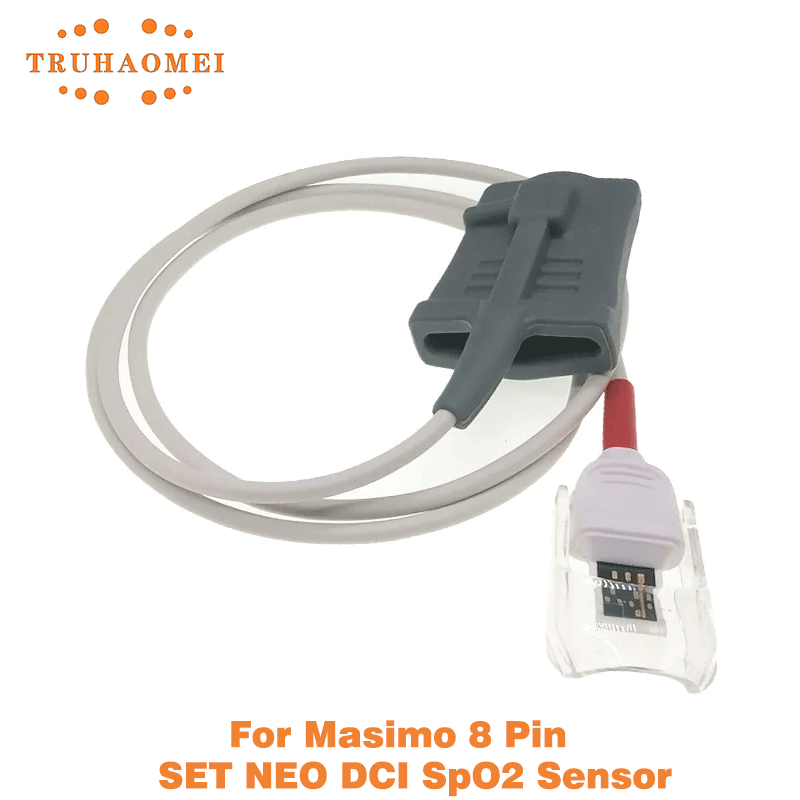 Moto Tech Accessories & Workshop - Wiederverwendbarer SpO2-Sensor 8-Pin Rot Kurz Erwachsene