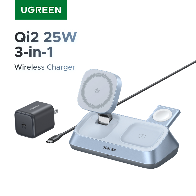 Wireless Charger 3 In 1 - UGREEN Qi2 25W MAX Magnetischer kabelloser