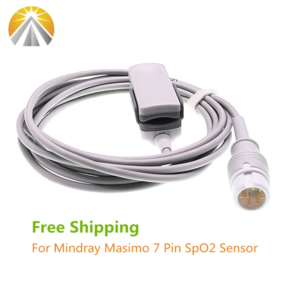 Moto Tech Accessories & Workshop - Wiederverwendbarer 7-Pin-SPO2-Sensor für Mindray Beneview T5