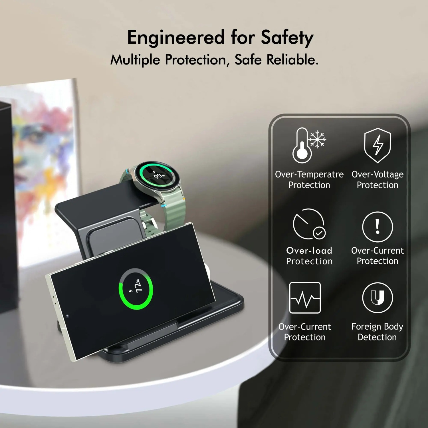 Desktop 3-in-1 Drahtlose Lades – Wireless Charger 3 In 1 Bewertung und Preis