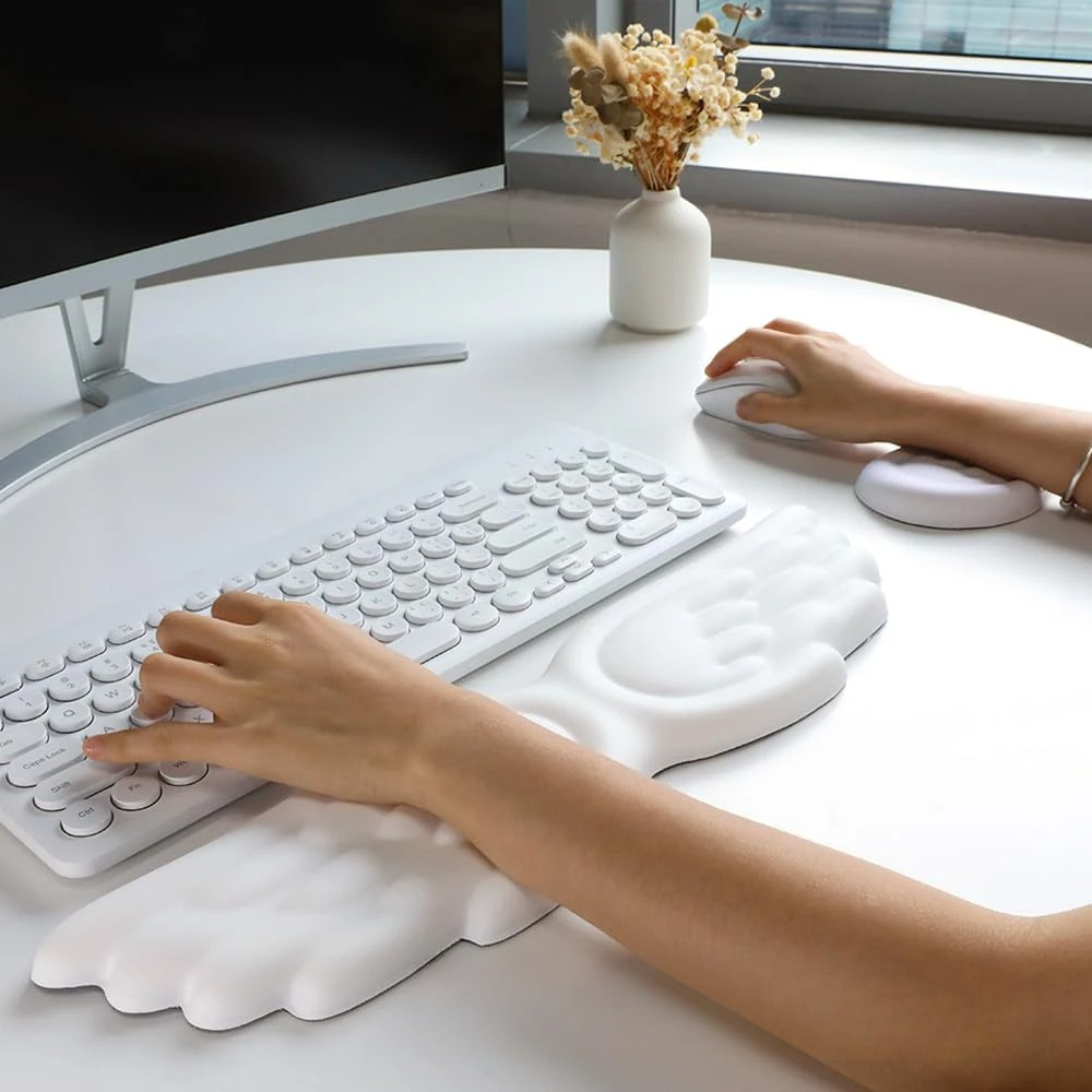 Mauspad, ergonomische Angel-Ta – Keyboard Wrist Pad Leather Bewertung und Preis