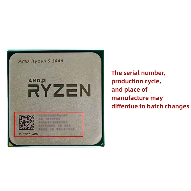 AMD Ryzen 5 R5 2600 3,4GHz 6-K – Amd Cpu Ryzen 5 Bewertung und Preis
