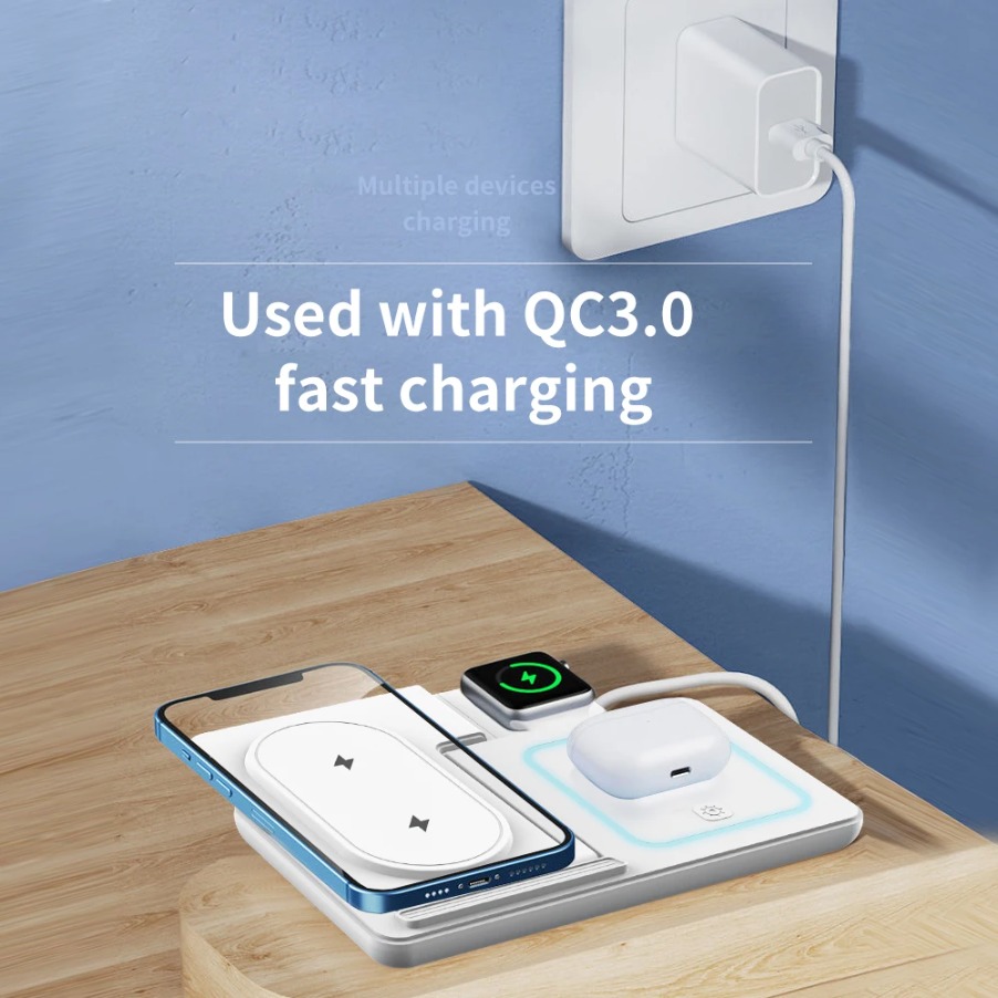 3-in-1 faltbares Nacht-LED-Lic – Wireless Charger 3 In 1 Bewertung und Preis